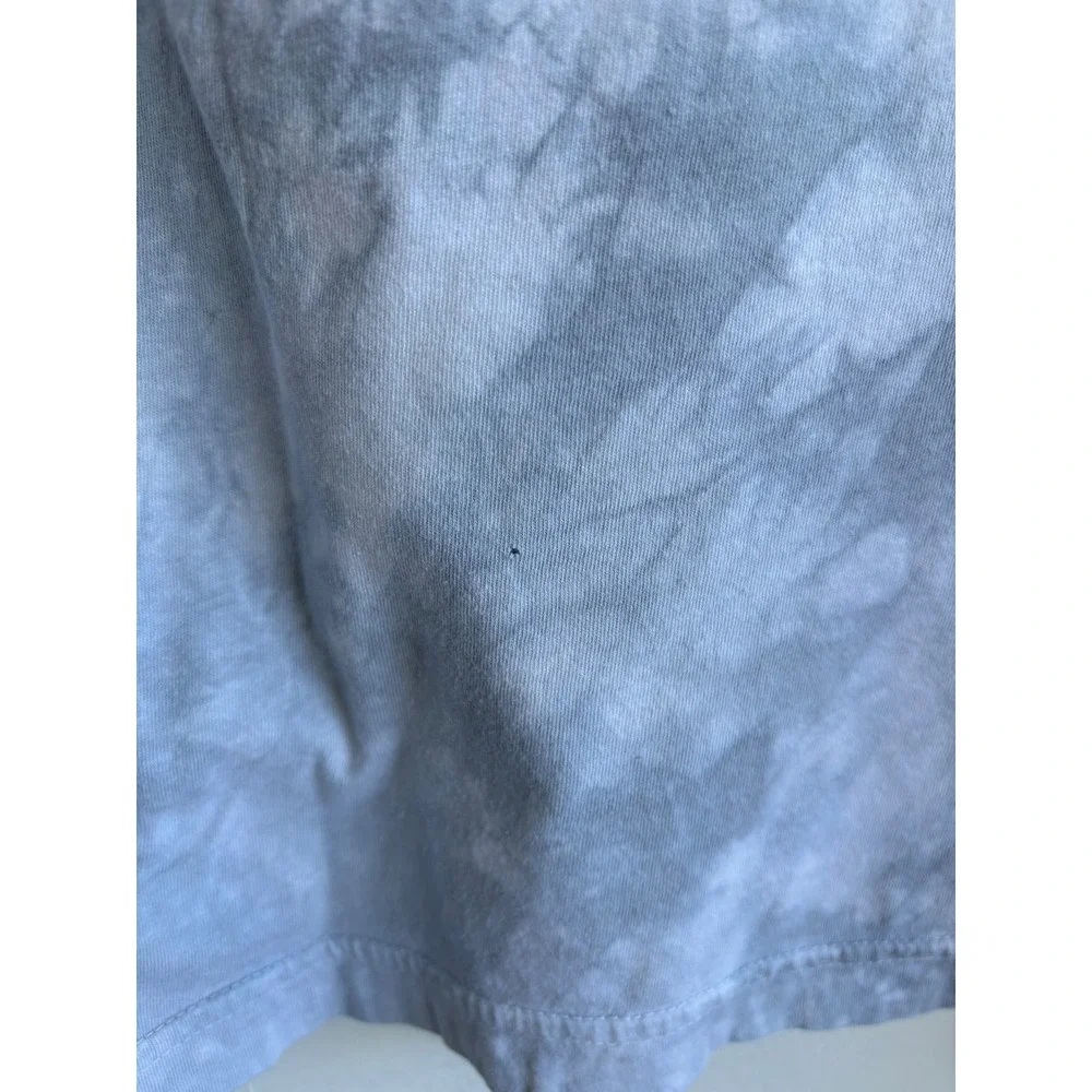 Levis Mens XL Indigo 73 Motorcycle Graphic Tie Dye T-Shirt Grey Biker Tee